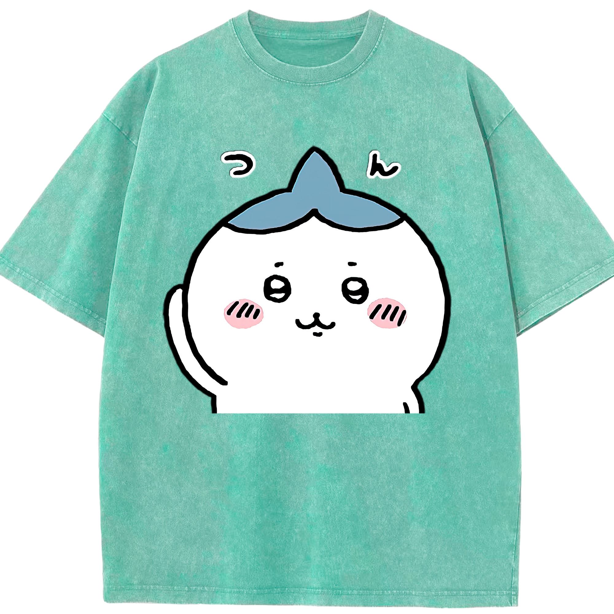 （画像用） ちいかわ ハチワレ Chii-kawa hachiware 綿100% ヴィンテージ風 半袖Tシャツ（フロントプリント）
